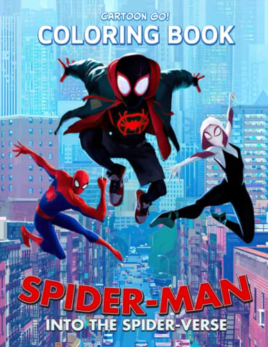 Spider-Man Into the Spider Verse Coloring Book: Creative And Fun ...