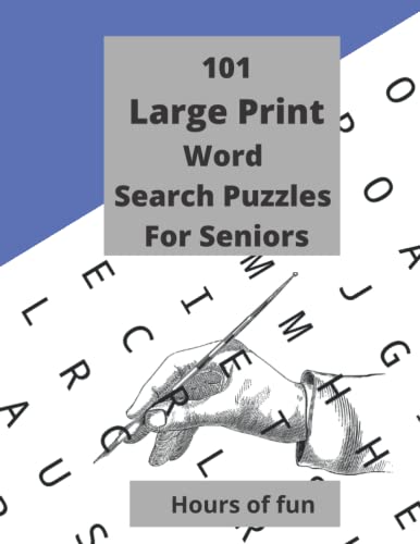101 Large Print word search Puzzles for Seniors: search words puzzles ...
