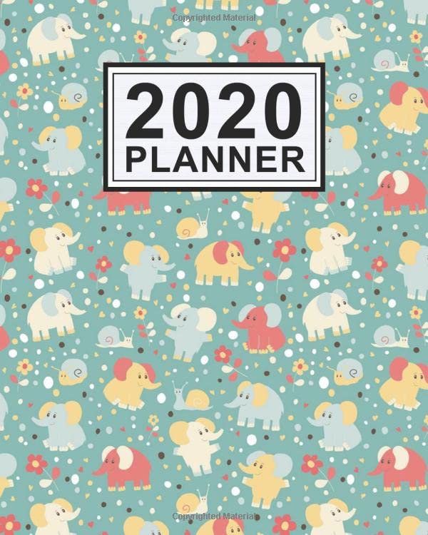 2020 Planner Elephant Daily Weekly Monthly Calendar 2020 Planner