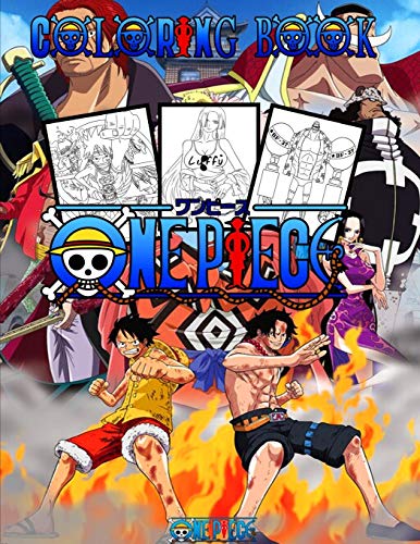 One Piece Coloring Book: Your best One Piece character ,More then 50 ...