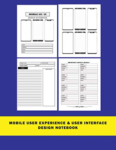 Mobile User Experience & User Interface Design Notebook: Specially ...