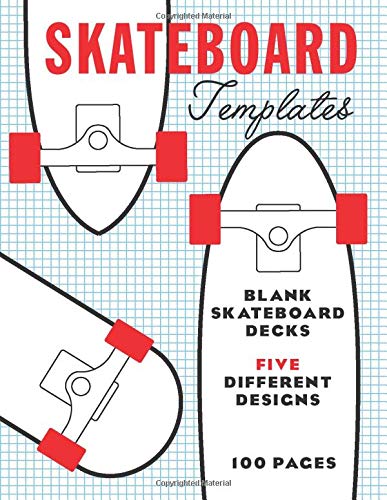 Skateboard templates: 8.5 x 11" Notebook to draw in and create your own ...