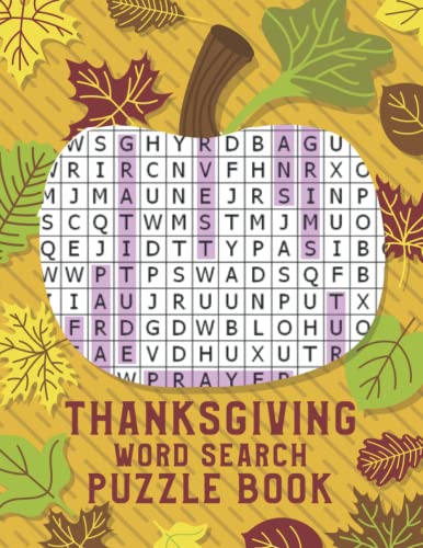 Thanksgiving Word Search Puzzle Book: Amazing Word Find Puzzles ...