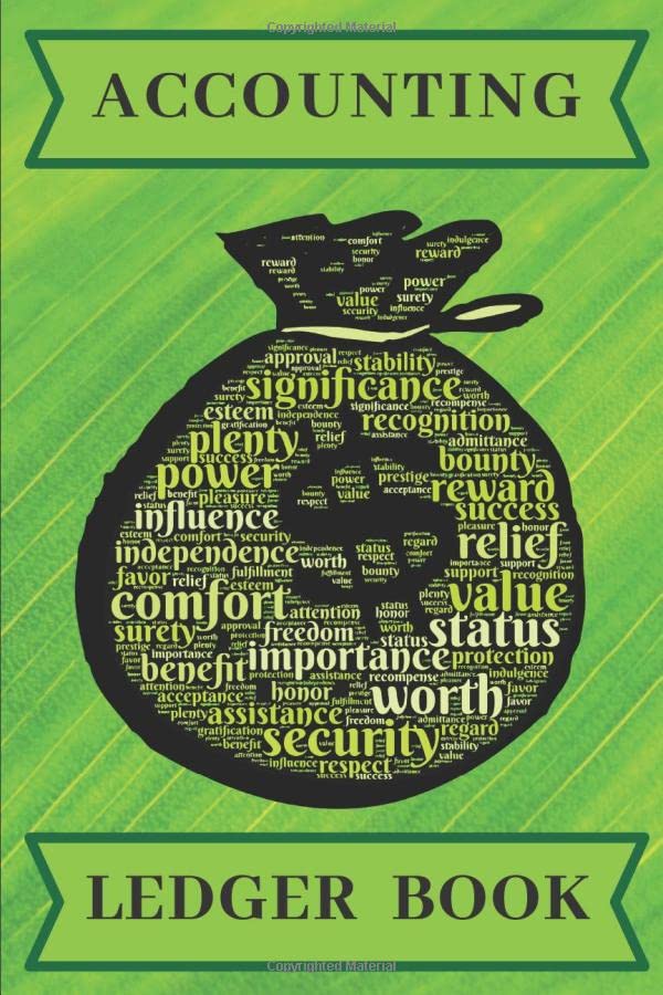 ACCOUNTING LEDGER BOOK and Expenditure tracking made simple. Dollar Purse. by RJ