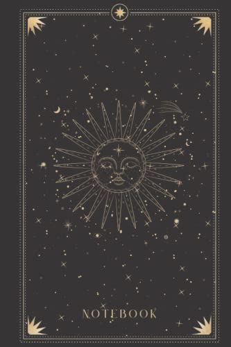 Notebook: Mystical Sun Notebook | Celestial Constellations Sky Journal ...
