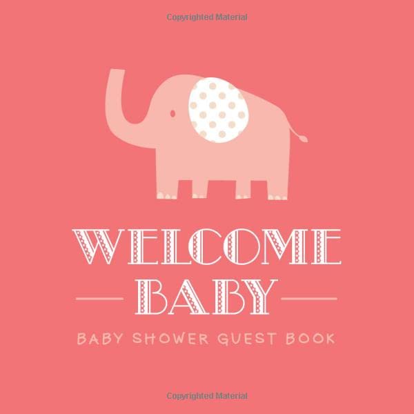 Baby Baby Shower Guest Book Baby Shower Elephant Guest Book