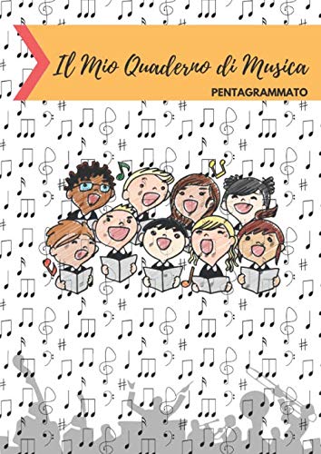 Il Mio Quaderno Di Musica Pentagrammato | Formato A4 Con Spazi