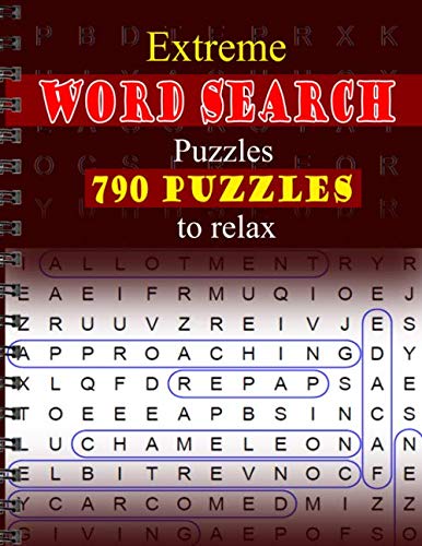 Extreme Word Search Puzzles: 790 puzzles to relax by carter ford ...