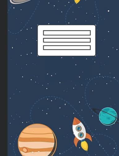rocket notebook: Composition notebook for lovers of writing. 100 sheets ...