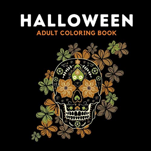 Halloween Adult Coloring Book Relaxing & Stress Relieving Coloring