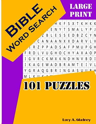 Bible Word Search 101 Puzzles Large Print: Psalms and Hymns - Large Print Word Search For Kids ...
