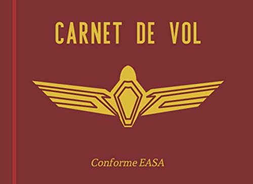 Page De Garde Avion Carnet de Vol Conforme EASA: Journal de Bord pour Pilote d'Avion
