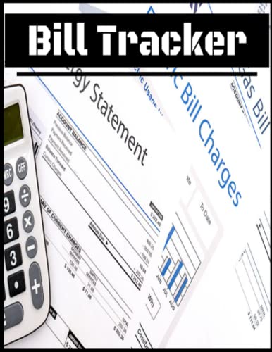 Bill Tracker: ( 8.5x11 ) Organize the bills with this 120 page Bill ...
