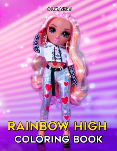 Rainbow High Coloring Book: Adorable Dolls Illustrations For Kids