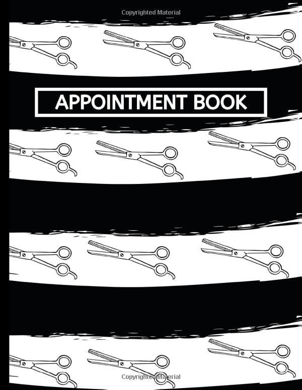 Appointment Book Schedule Book For Hairdresser, Hair Stylist, Nail