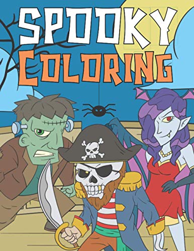 Spooky Coloring: Halloween Coloring Book for Kids Ages 4-9 | Scary