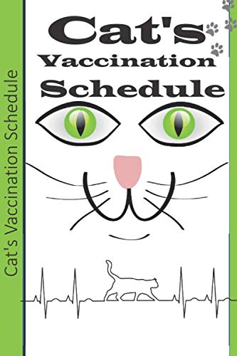 Cat's Vaccination Schedule: Cute Cats Shots Record Card Kitten Vaccine ...