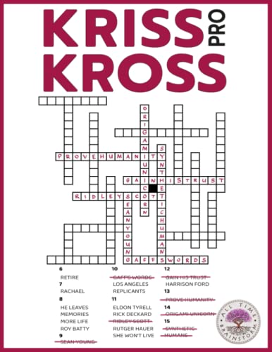 Kriss Kross Pro 1: Large Print Criss Cross Puzzles for Fun Pastime with ...