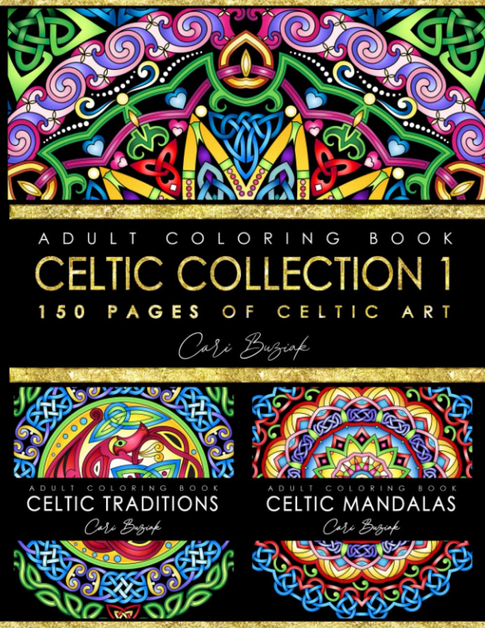 Celtic Collection 1 adult coloring book 150 pages of Celtic