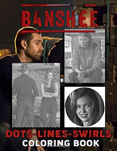 Banshee Dots Lines Swirls Coloring Book: Relaxing Diagonal-Dots-Swirls