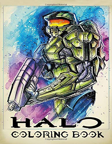 Halo Coloring Book: Join Master Chief John-117 team to fight the
