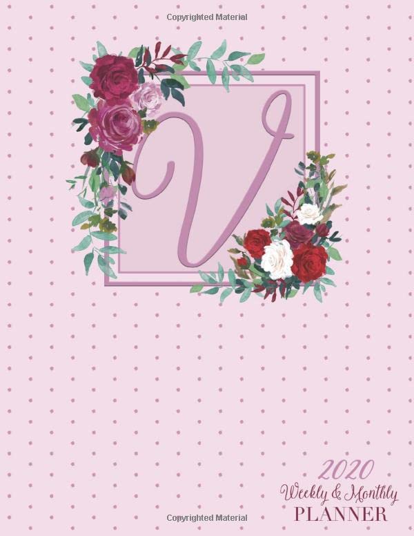 2020 Planner Weekly and Monthly V Monogram Planner Dated Yearly