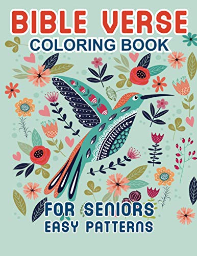 Bible Verse Coloring Book For Seniors Easy Patterns: Psalms In Color ...