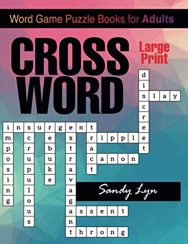 Word Crossword Puzzle Books for Adults: Jumbo Crossword Puzzle Books