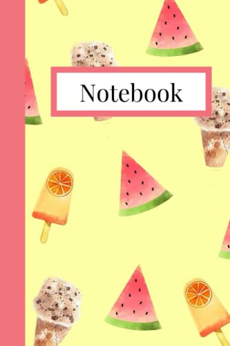 Notebook: Ice Cream Pattern Composition Notebook 120 Pages by Jennifer ...