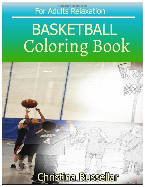 BASKETBALL Coloring Book For Adults and Grown ups BASKETBALL sketch