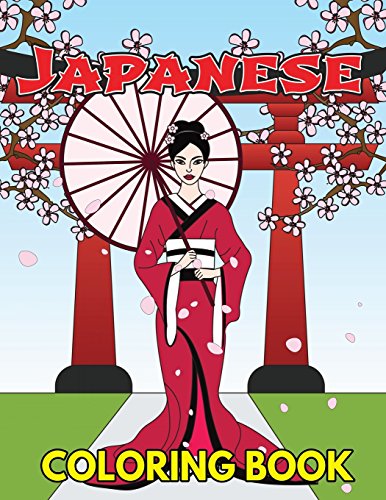 Japanese Coloring Book: Beautiful and Traditional Japanese Designs to