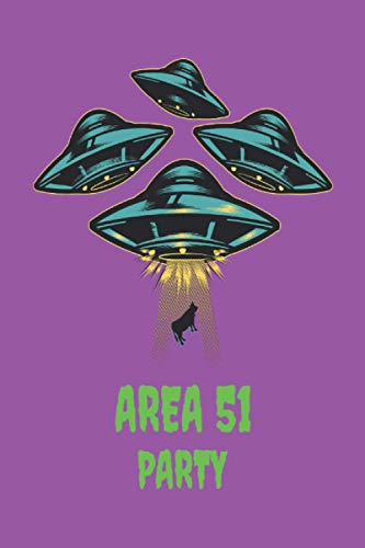 Area 51 party: Spooky Halloween Notebook. Lined Blank Journal Perfect ...