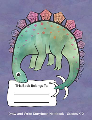 Draw and Write Storybook Notebook - Grades K - 2: Dinosaur Stegosaurus ...