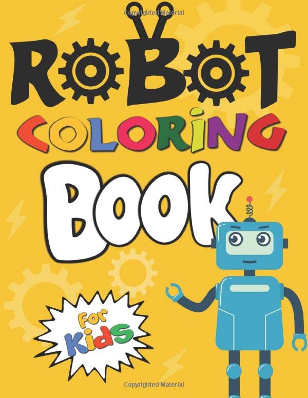 Robot Coloring Book for Kids Creative Activity Book for Children