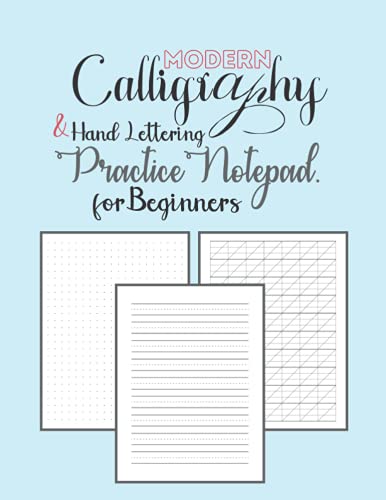 Calligraphy &amp; Hand Lettering Practice: Modern Calligraphy Slant Angle Lined Guide (55 degree ...