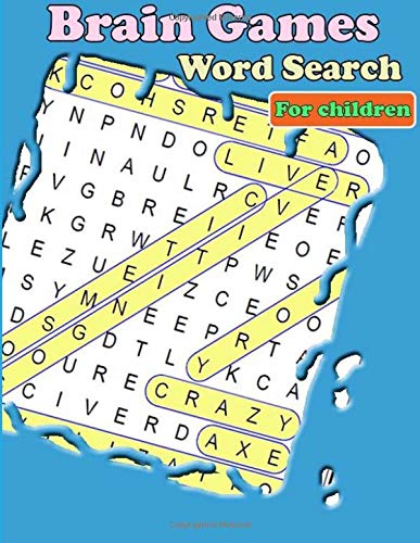 Brain Games Word Search For children: Large-Print Puzzles by Hanna ...