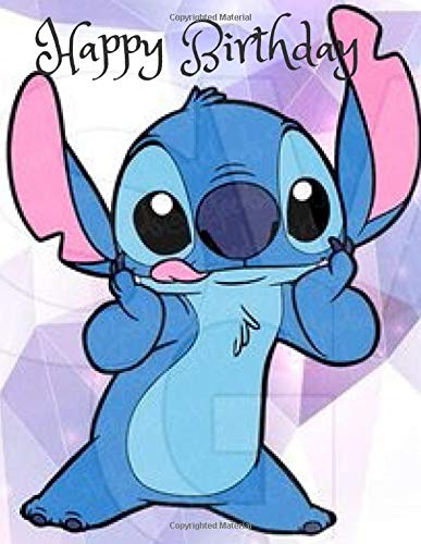 Happy Birthday: Stitch Cartoon character cover,message book,Stitch