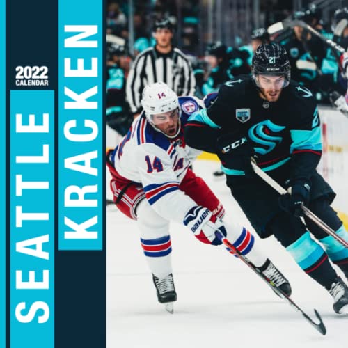 Seattle Kracken 2022 Calendar NHL Hockey Sport Squared Monthly