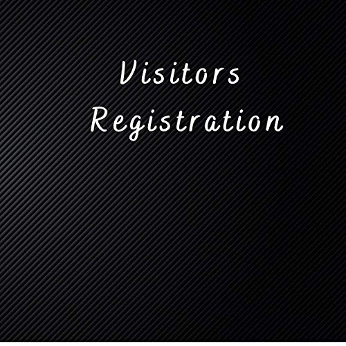 Visitors Registration Black Large Design Visitor Log Book / Visitor