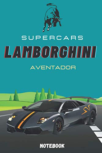 Supercars Lamborghini Aventador Notebook Composition Book School supercars-lamborghini-aventador-notebook-composition-book-school