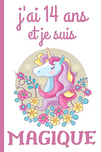 T-Shirt "14 Ans" Pour Fille - Cadeau D'Anniversaire, Coupe Classique Léger, Manches Courtes - Look Décontracté