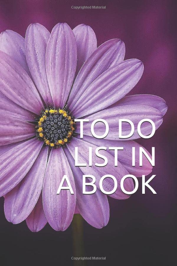 TO DO LIST IN A BOOK Best To Do List to Increase Your Productivity and
