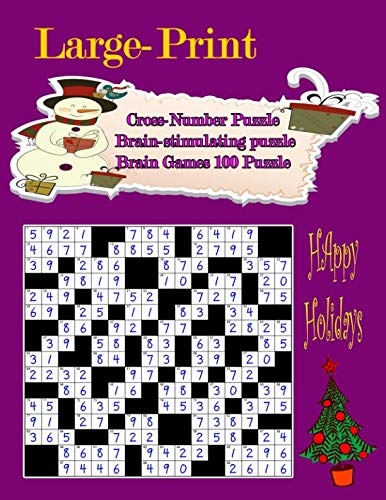Large-Print Cross-Number Puzzle: Brain-stimulating puzzle Brain Games ...