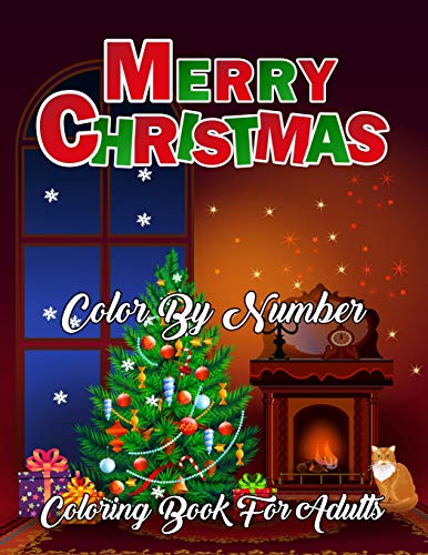 Merry Christmas Color By Number Coloring Book For Adults: A Christmas ...
