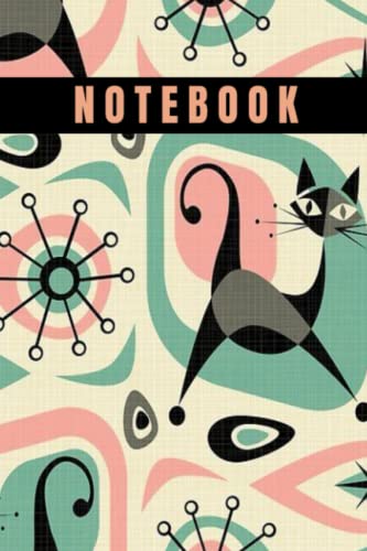 mid century modern notebook: 6" X 9" Journal Notebook | 120 Blank Lined