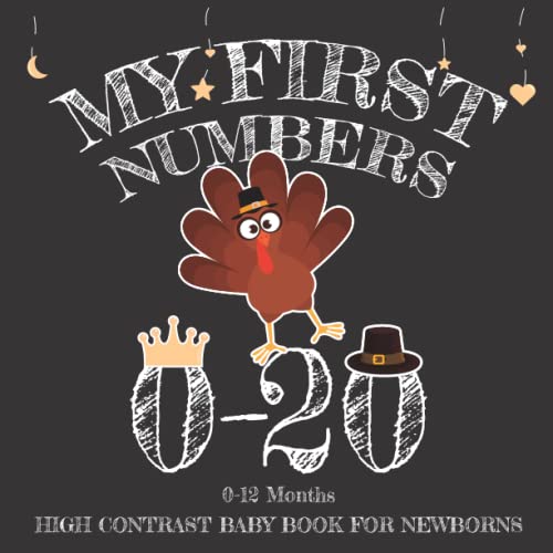 My First Numbers High Contrast Baby Book For Newborns 012 Months High