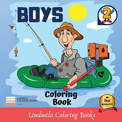Coloring Book - Boys: Coloring pictures for kids, awesome drawings for