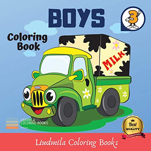 Coloring Book - Boys: Coloring pictures for kids, awesome drawings for