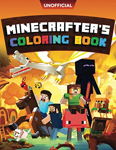 MINECRAFT COLORING BOOK: Minecrafter's Coloring Activity Book: 100 ...