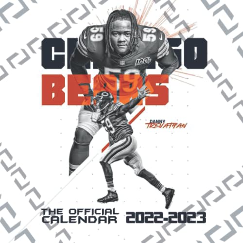 Chicago Bears Calendar 20222023 Chicago Bear OFFICIAL SPORT Calendar
